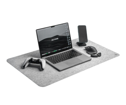Podkładka pod mysz Deltahub Minimalistic Desk Pad - Light Grey - L